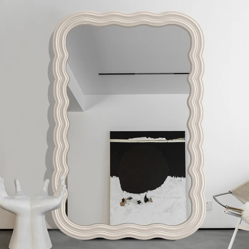 Full-length mirror Nordic ins Internet celebrity wave landing mirror fitting mirror