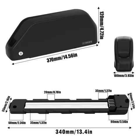 MAX 56pcs 21700 Cells Polly Battery Case EBike Battery Box Ebike Downtube Case with Battery Holder