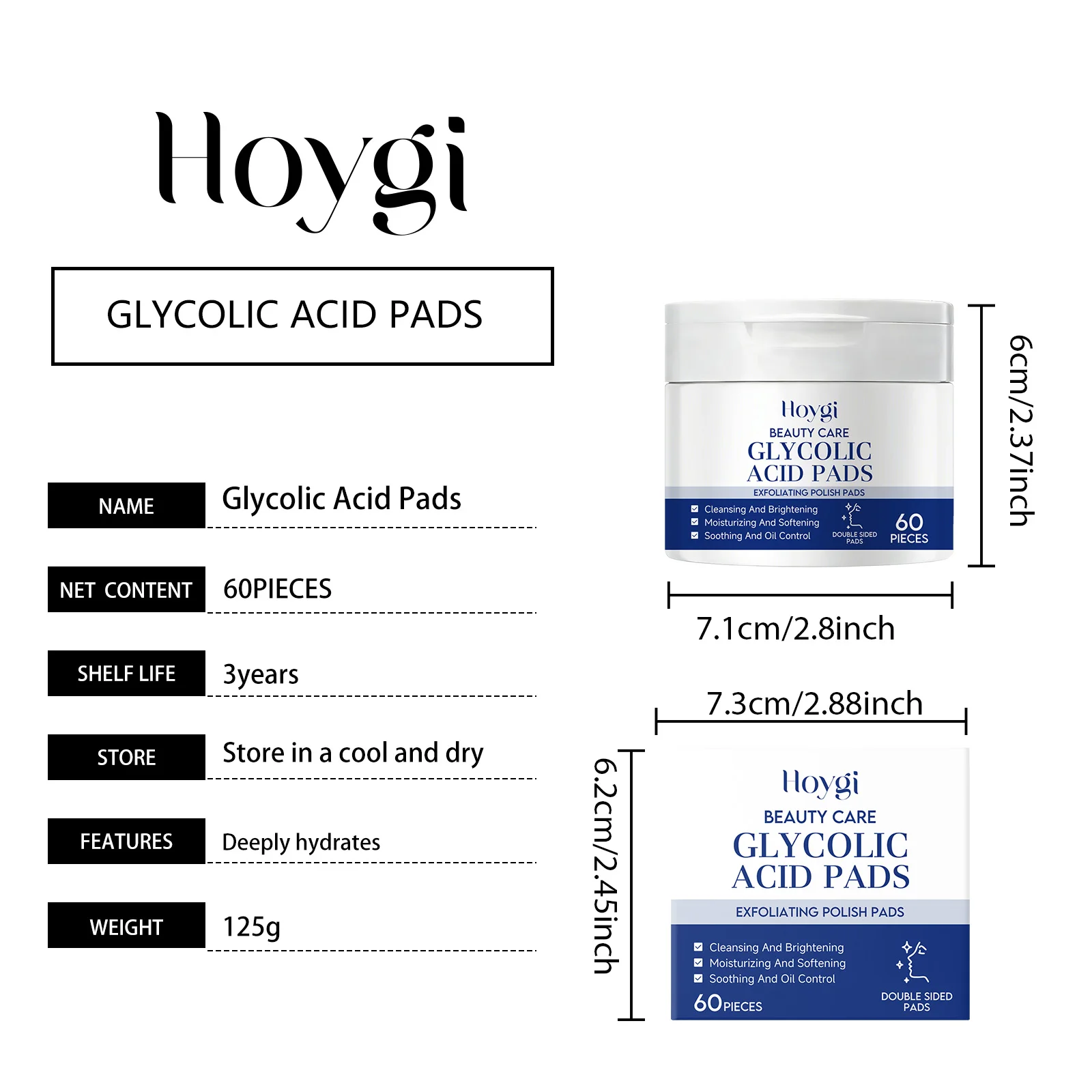Facial Cleansing Pads - Hydrating Refreshing Gentle Daily Cleanser, Moisturizing Face Wipes for Soft Radiant Skin