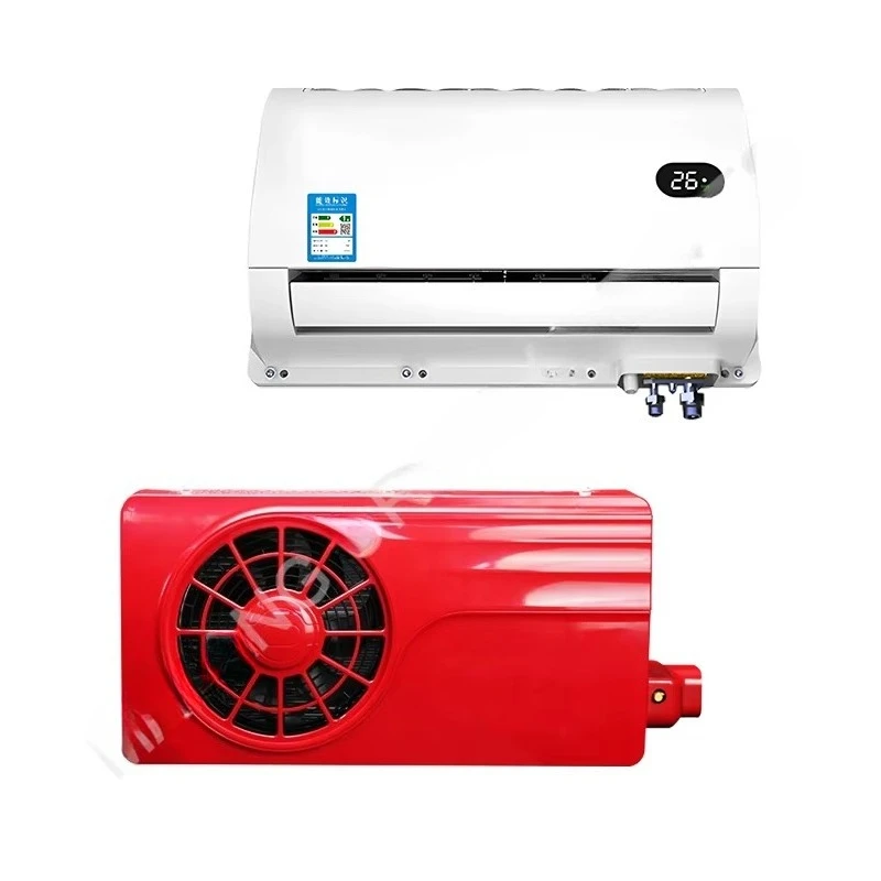

Split air conditioner Electric 12 v 24v Dc 12 volt truck pickup truck RV air conditioner