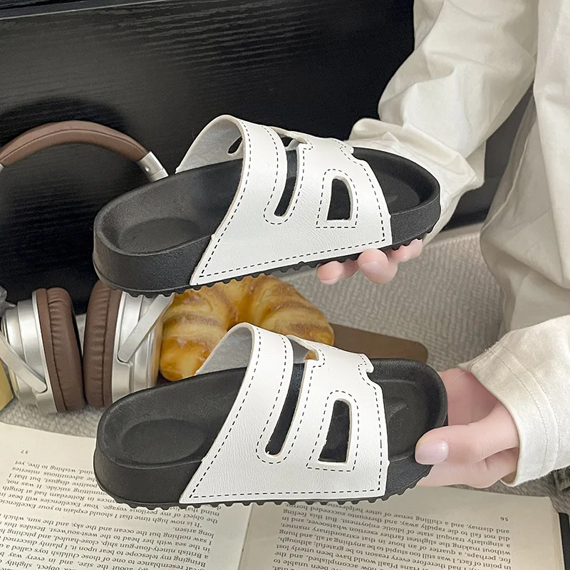 2026 New Chinese Style Kids Slippers Summer Thick Sole Casual Slides Boys Girls Indoor Outdoor Fashion Shoes - view 2