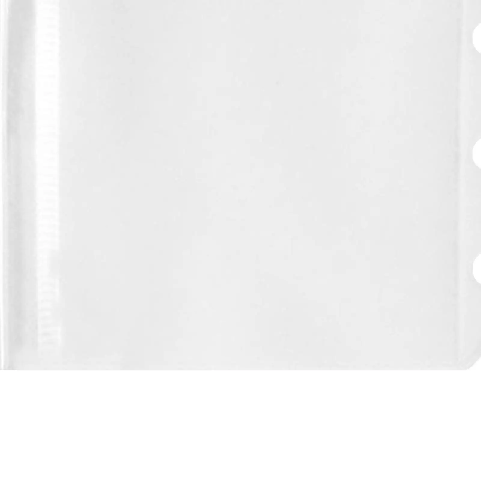 Clear Page Protectors 10 Pieces 5-Ring M5 Zipper Receipt Sleeves Binder Card Sleeves For Professionals Travelers Artists