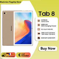 Blackview Tab 8 10.1 inch Tablet PC Android 10 Google Play 4G Phone Call tables 4GB RAM + 64GB ROM 13.0MP Rear Camera mAh