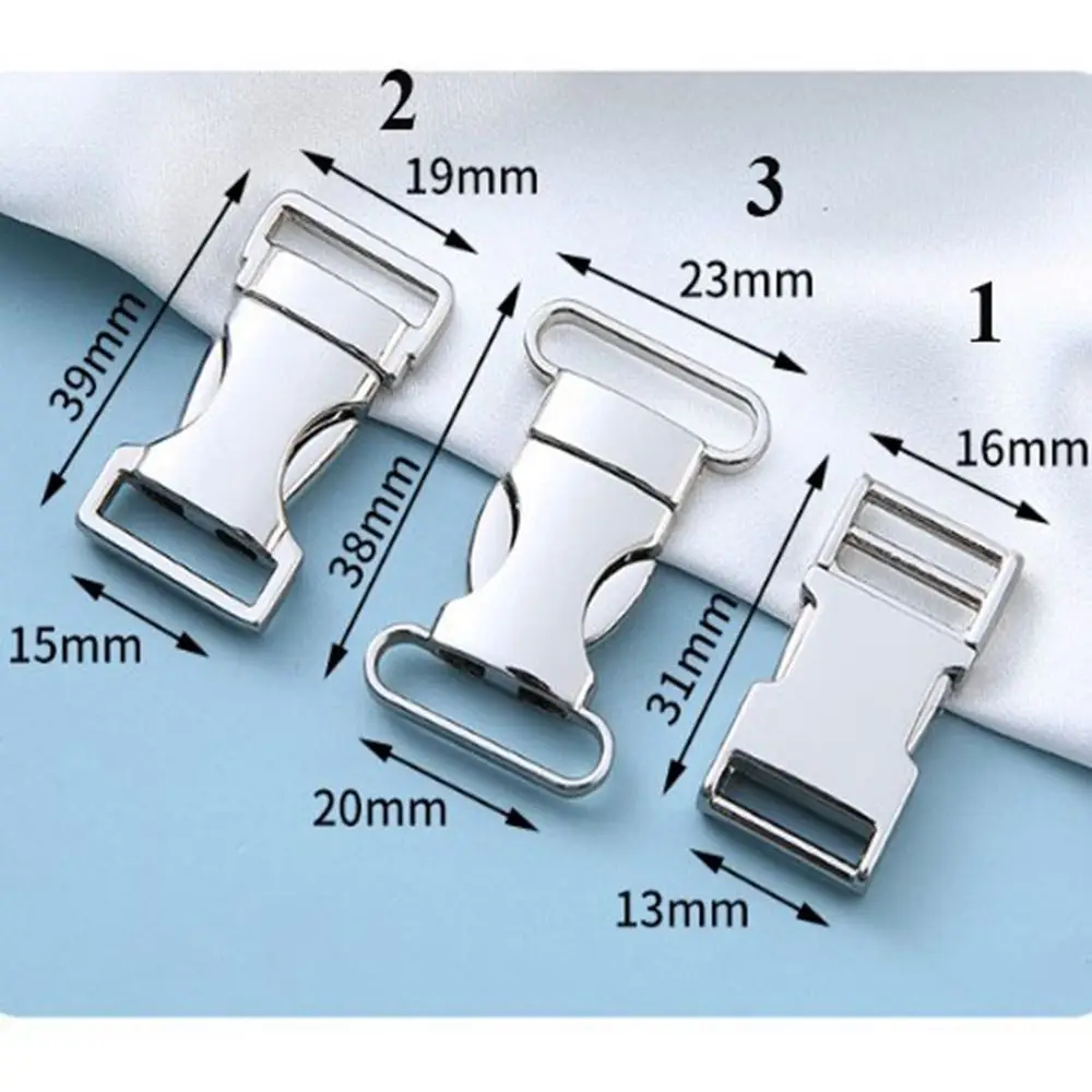 High Quality Zinc Alloy Release Buckles Hardware 13mm/15mm/19mm/20mm/25mm Paracord Bracelet Buckles Bag Lock Outdoor Tool Parts