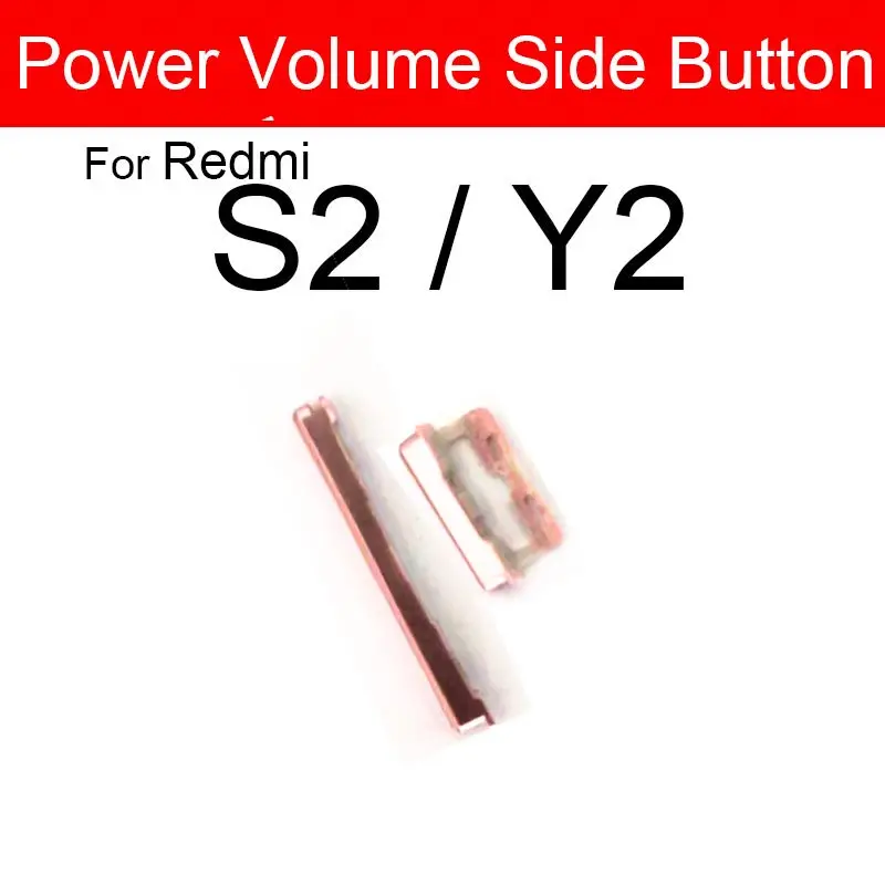 Power On/Off Side Button For Xiaomi Redmi Redmi S2 Y2 Y3 Volume Audio Control Side Key Button Repair Replacement Parts