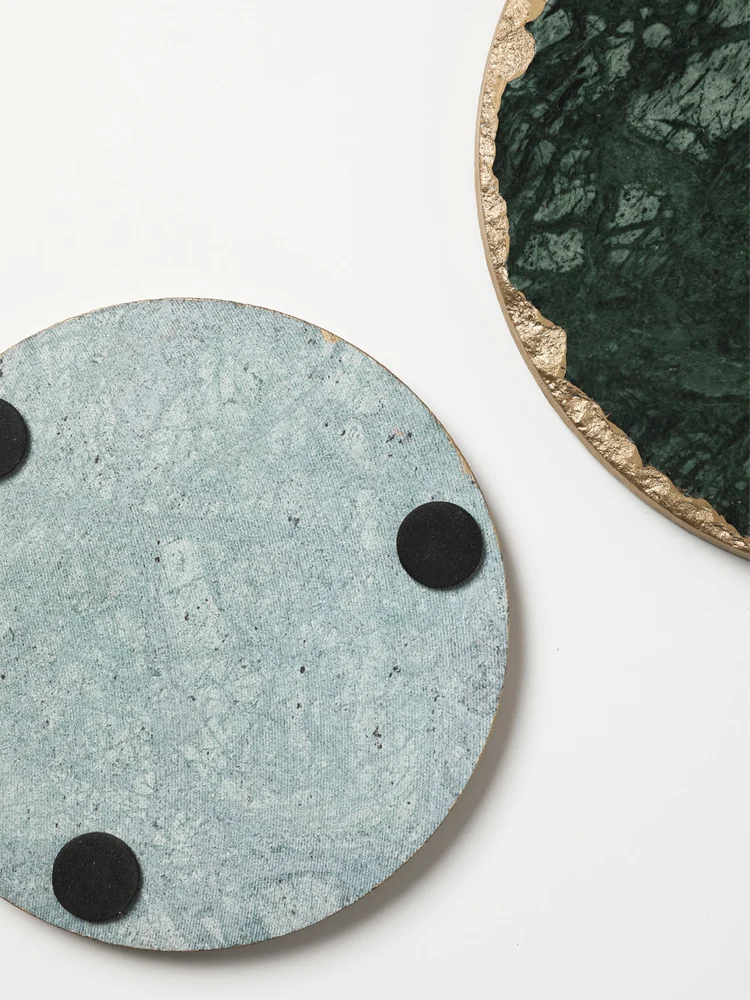 Nordic style marble placemat coaster thermal insulation tableware table mat