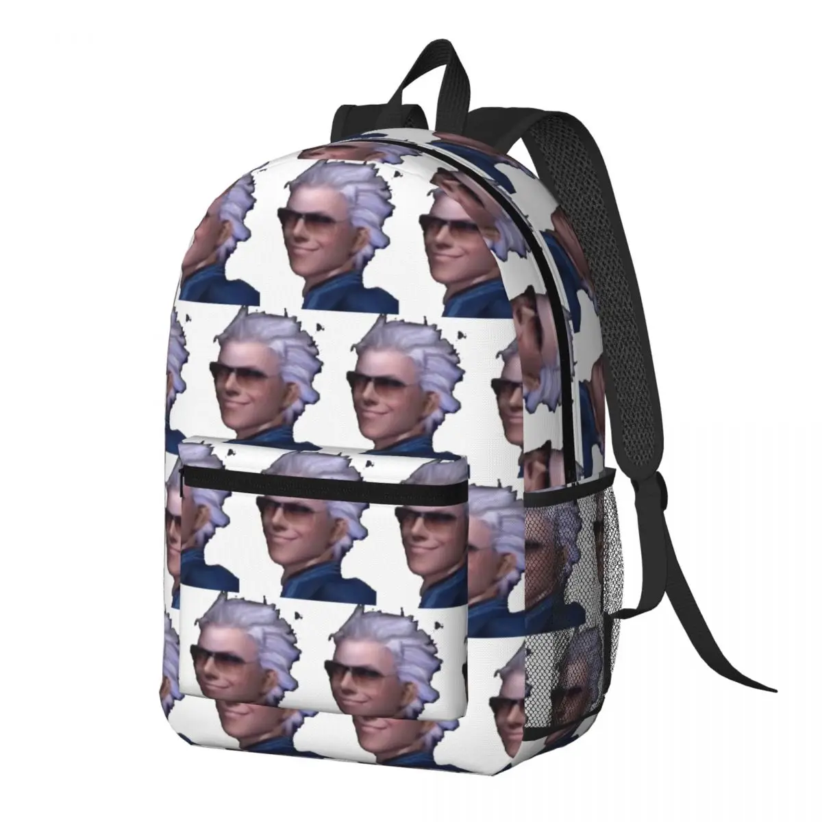 

Vergil From The Devil May Cry Series Backpack Daypack Large Capacity Kids BookBag School Bag Shoulder Bags for Men Women