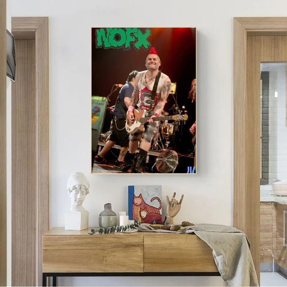 NOFX Poster Painting Poster No Framed Poster Kraft Club Bar Paper Vintage Poster Wall Art Painting Bedroom Study Stickers