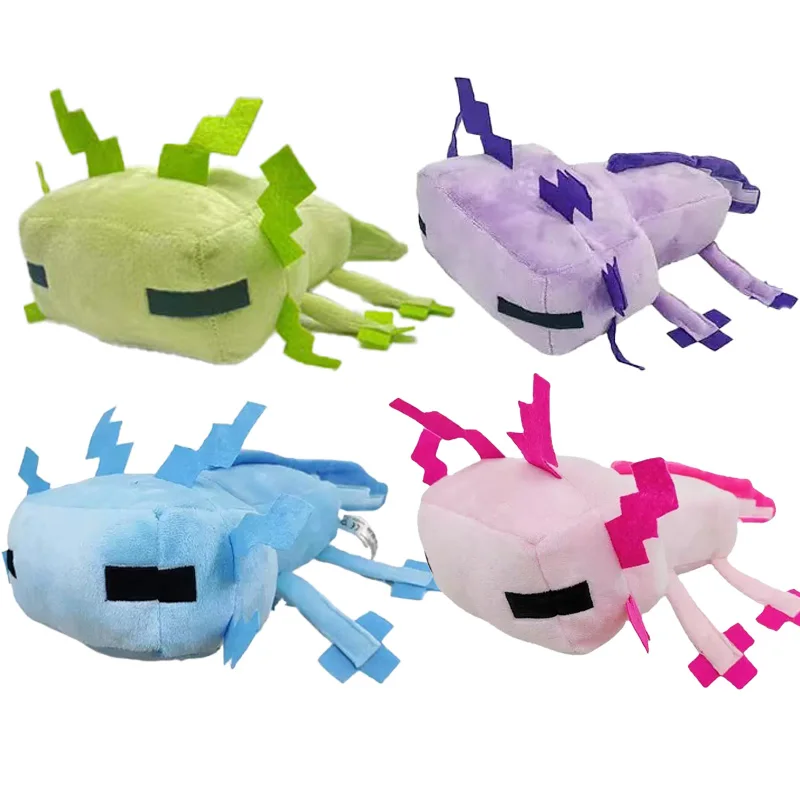 30 ซม.สีฟ้า Axolotl ของเล่นตุ๊กตา Kawaii Axolotl ตุ๊กตาสัตว์ตุ๊กตานุ่มเกม Peluche ของขวัญวันเกิดสําหรับเด็ก Xmas ของขวัญ