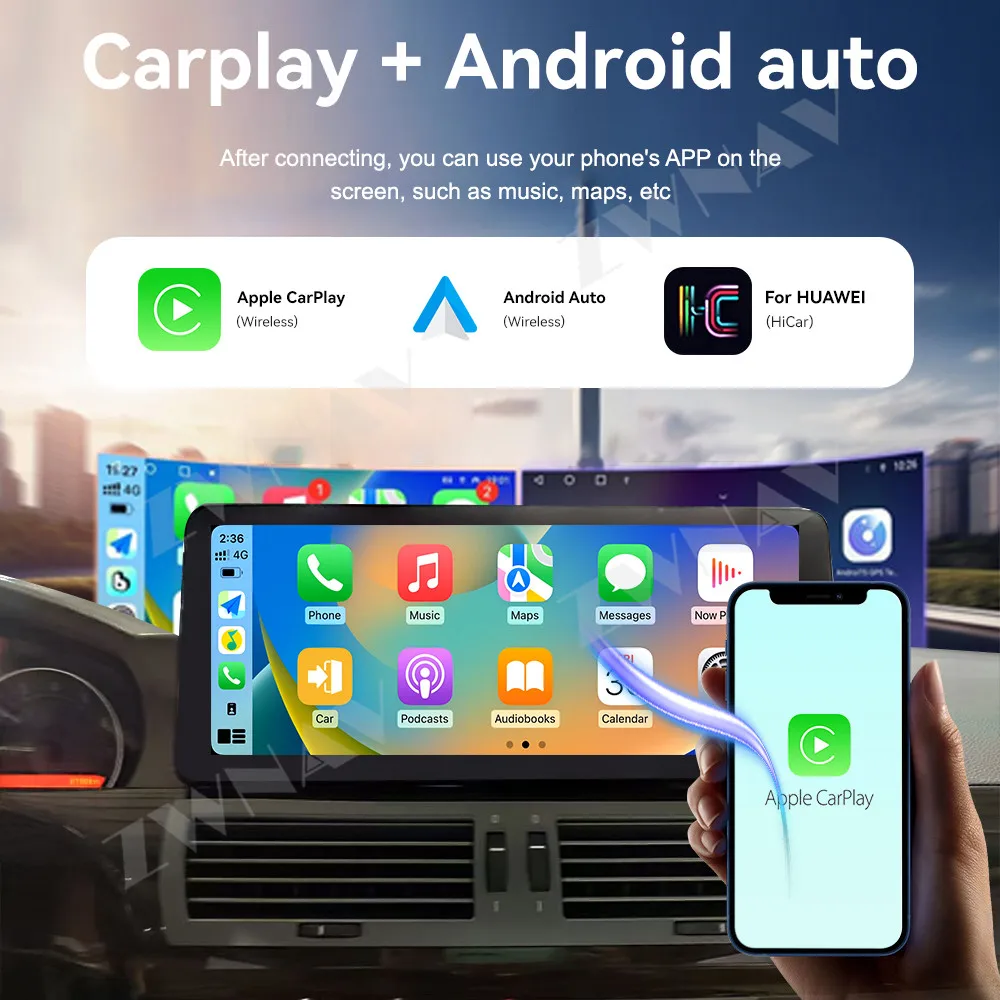 

10.25" Touch Screen For BMW 7 Series E65 E66 2002-2007 Android 14 GPS Navigation 4G WIFI Carplay Car Multimedia Player Head Unit