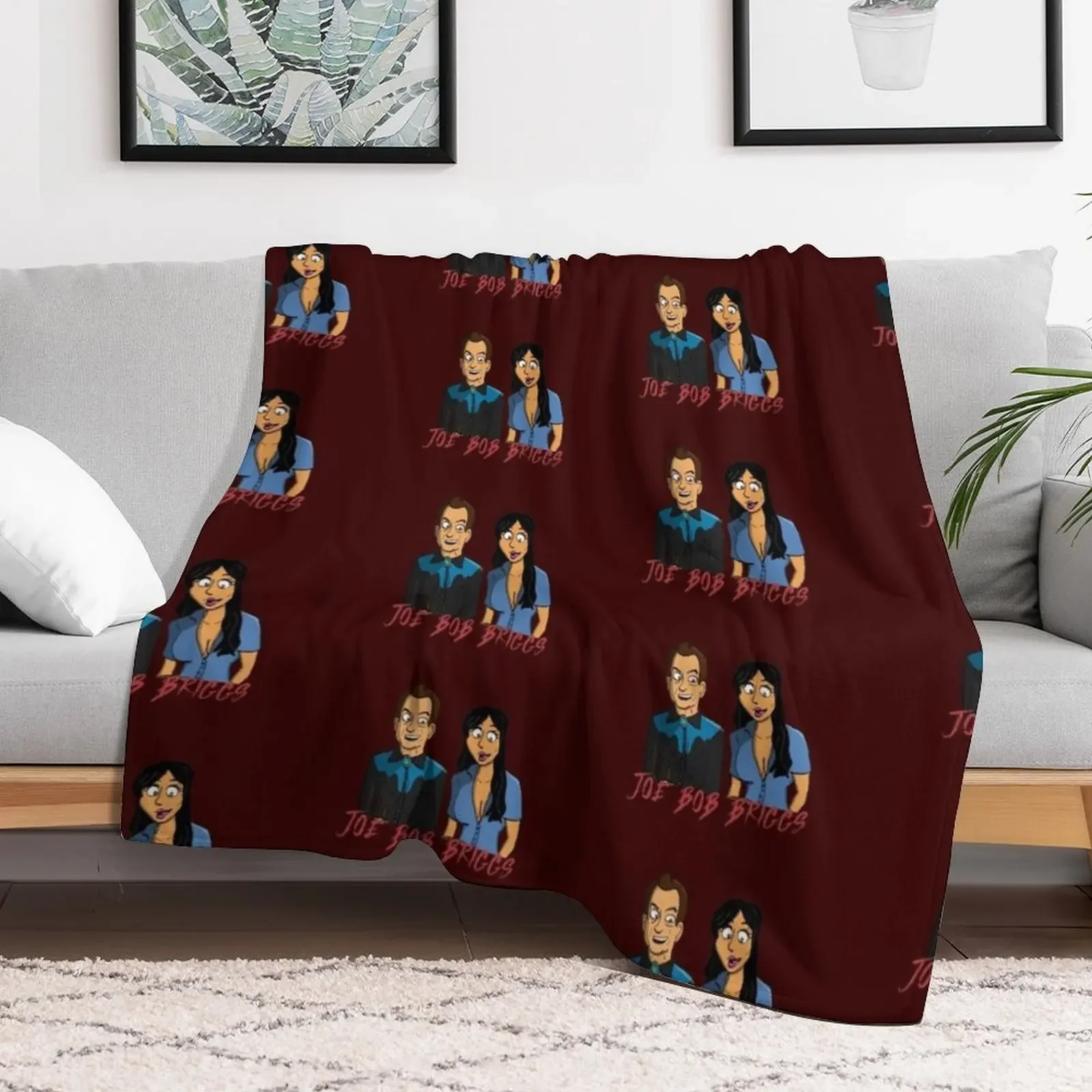 Joe Bob Throw Blanket Long Lasting Soft Plush Blanket for Daily Use