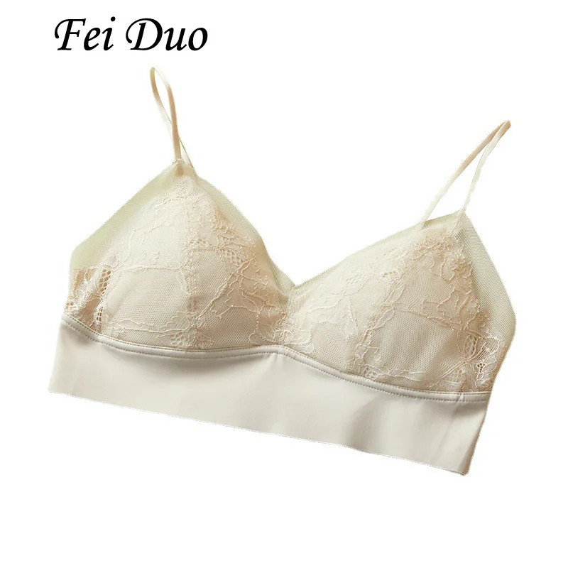 Lace Mulberry Silk Women's Underwear with Soft Steel Rings Sexy and Comfortable Solid Color Traceless Light Colored Bra