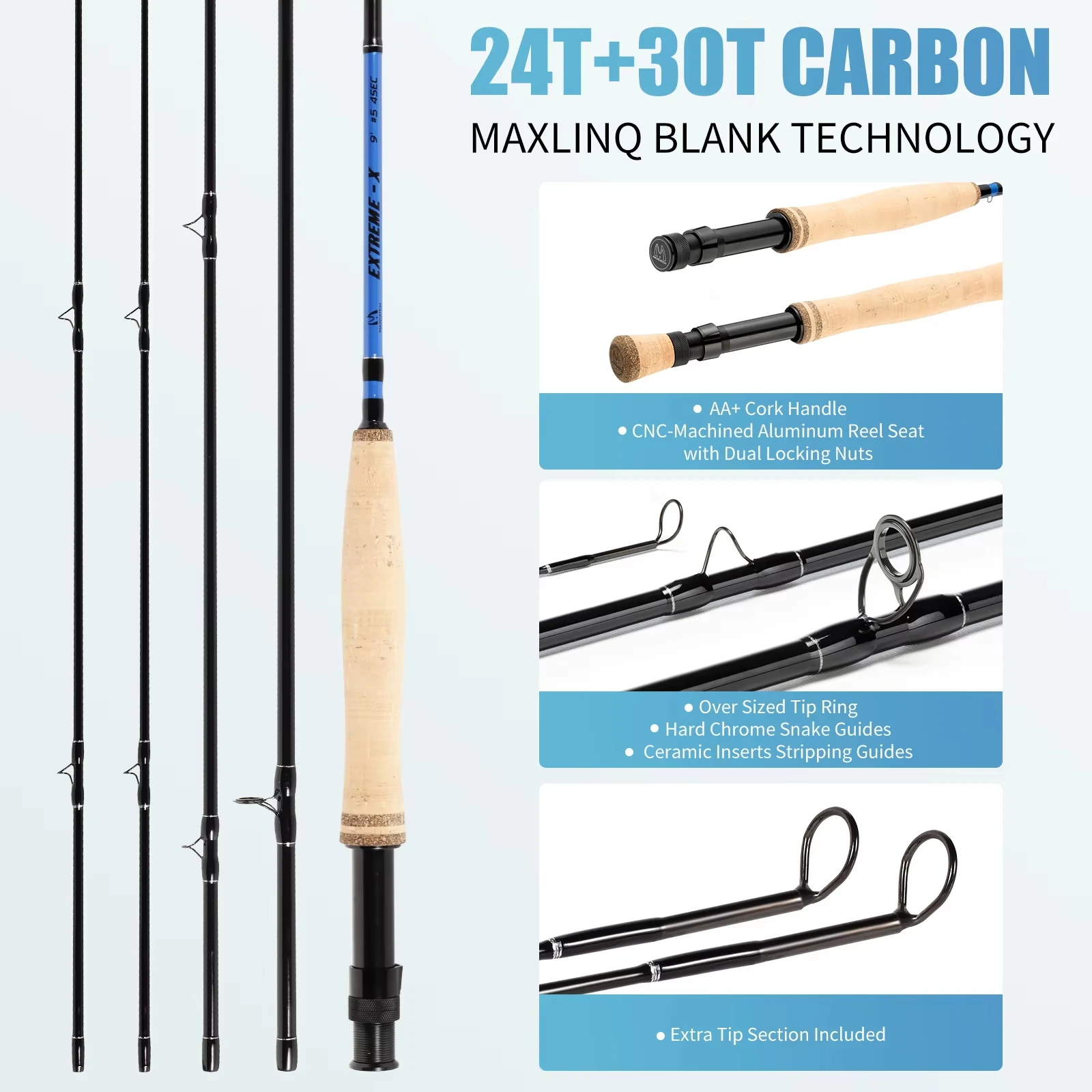 Maximumcatch Extreme X Kit de pesca con mosca rápido, con accesorios - imagen 2