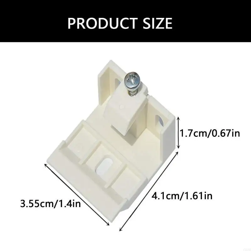 6 Pack Multipurpose Window Shade Brackets Accessory for 3/4Inch Blinds Offering High Support for Home Renovations