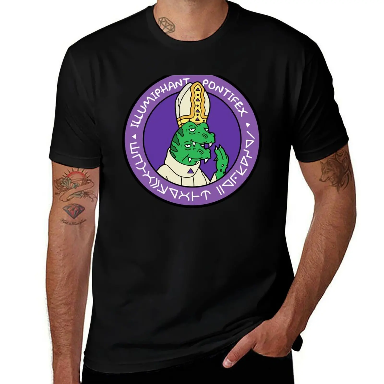 The space pope T-Shirt Big Size Crew Neck T-Shirt