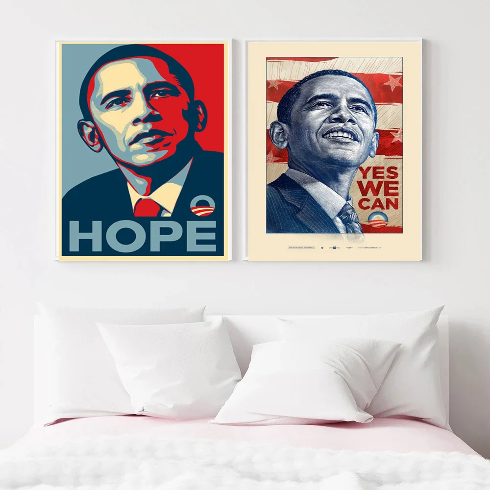 American President Obama Art Hope Gift Art Painting Modern Poster Prints Canvas Painting Wall Art Picture Living Room Home Decor