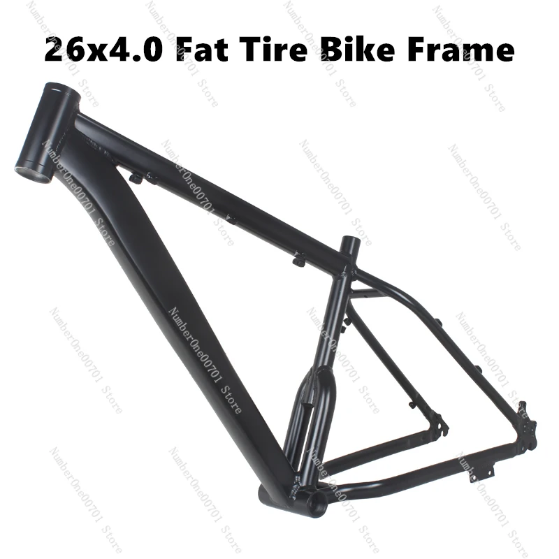 26 Inch Bicycle Ultra-wide Snowmobile Aluminum Alloy Frame 26x4.0 Wide Tire Fat Bike ATV Off-road Parts 17-Inch