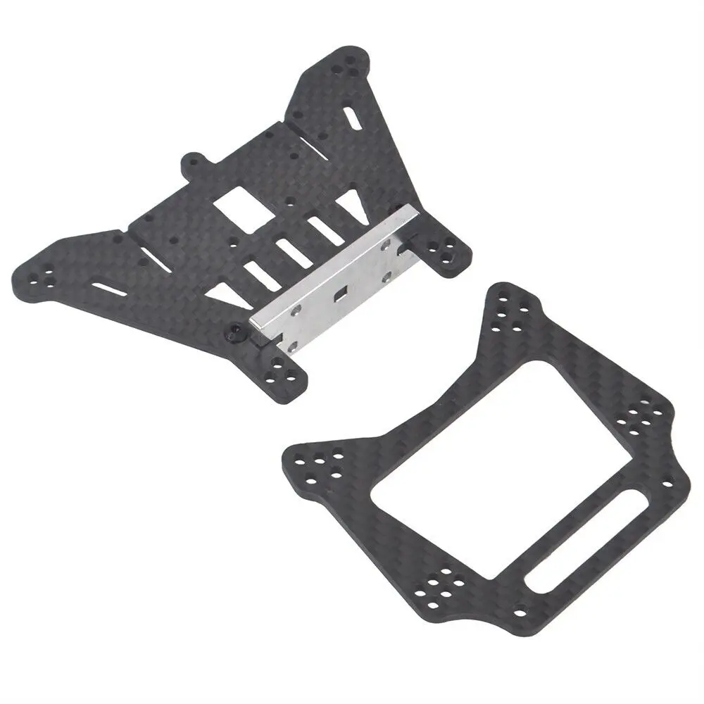 Carbon Front Rear Shock Tower Mounts for 1/10 Traxxas Slash 2WD Rustler VXL Bandit Rustler Bandit VXL Chassis Upgrade Parts