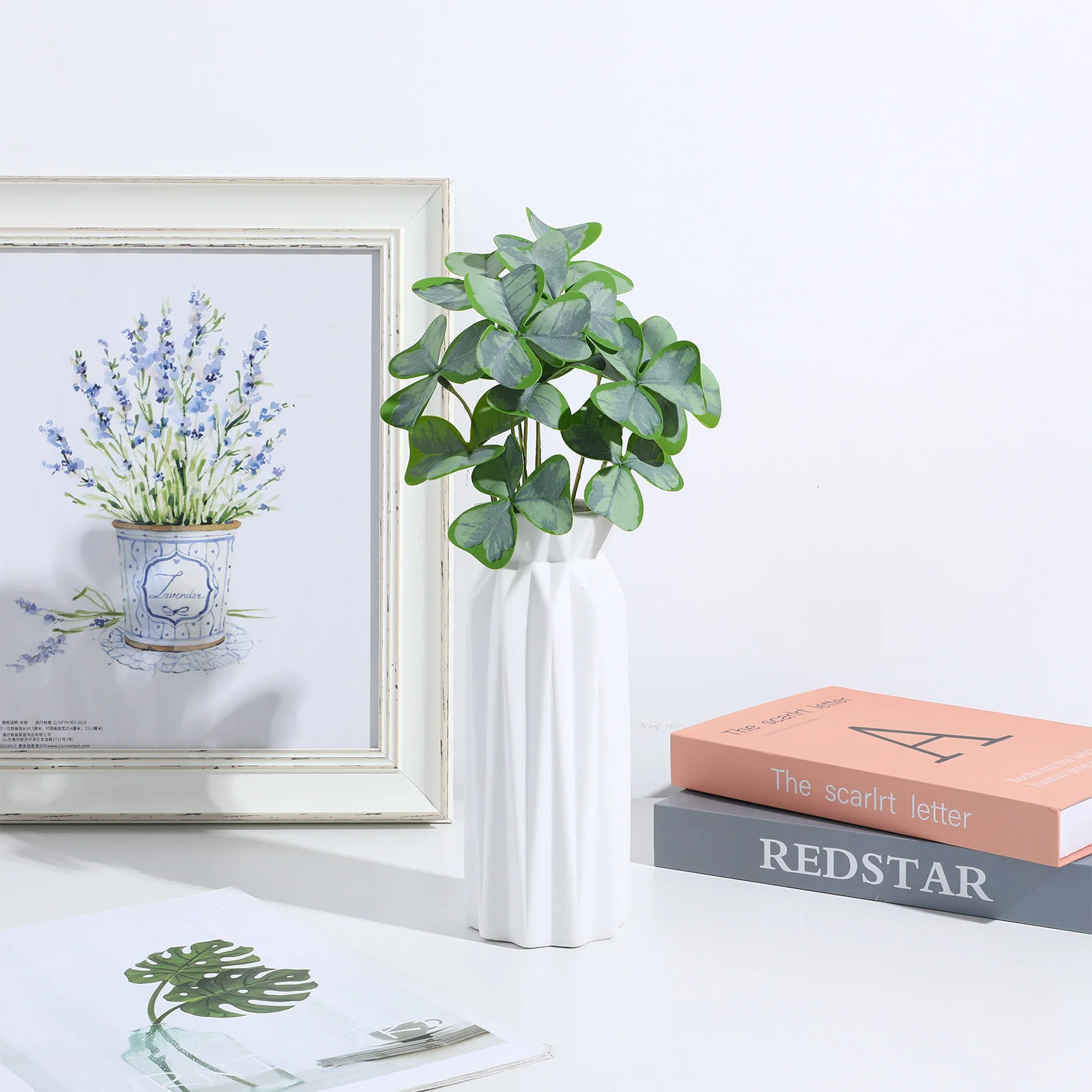 

1 Bunch Artificial Shamrock Decor Lifelike Green Plant Branch For Diy Home Party Holiday Decor Fake Shamrock Picks Simulation