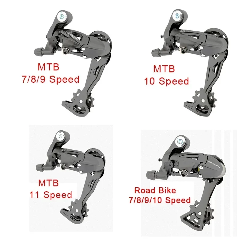 microNEW Bicycle Rear Shifter MTB Mountain Bike 7/8/9/10/11Speed Road Rear Derailleur Compatible with 7/8/9/10/11S Cycling Parts