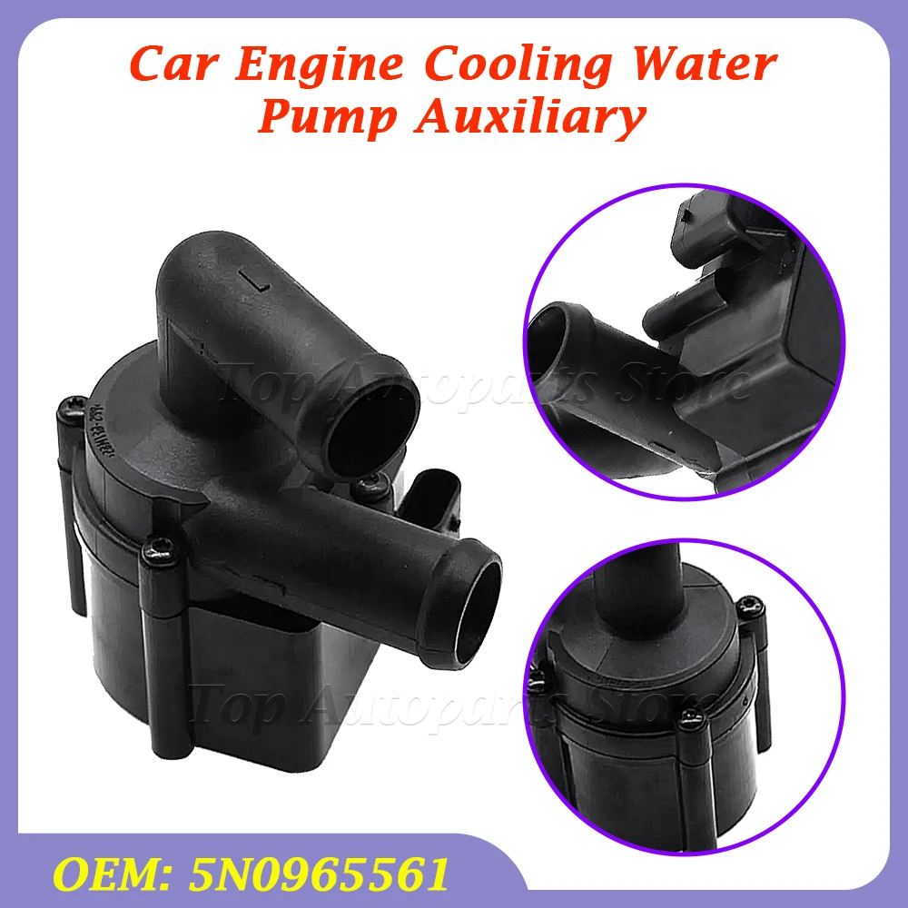 5N0965561 Car Engine Cooling Water Pump Auxiliary For VW Golf Jetta Passat Beetle EOS Tiguan Touran Audi A3 Q3