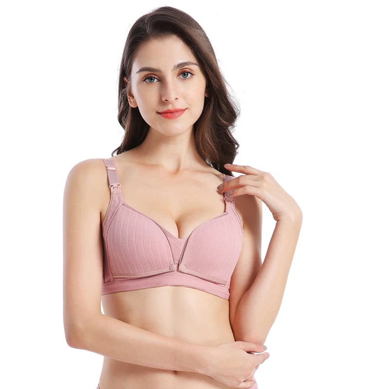 Women Breastfeeding Bra Breathable Seamless Plus Size Maternity Nursing Bra Women's Underwear