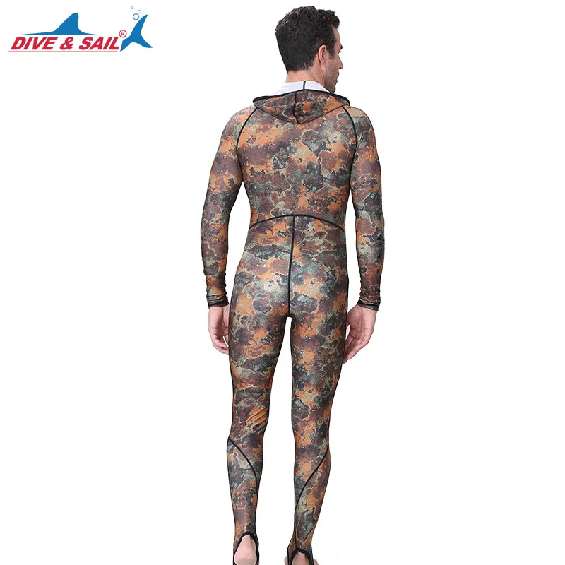 divesell-men's-camouflage-wetsuit-one-piece-zipper-sunscreen-wetsuit-hooded-surf-jellyfish-suit-swimsuit