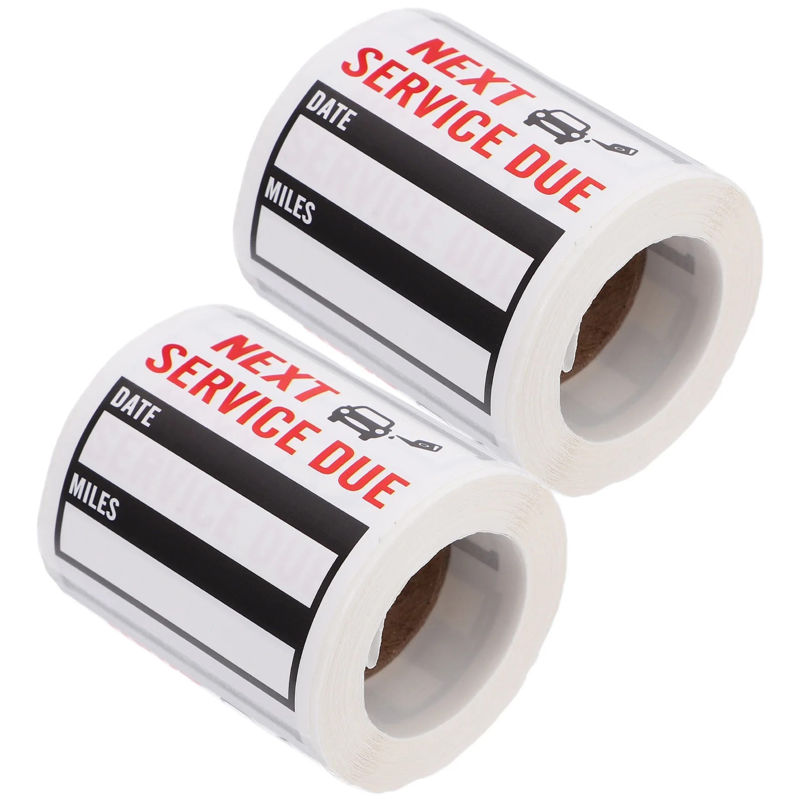 

2 Rolls Oil Change Service Reminder Stickers Waterproof Removable Car Maintenance Decal Service Due Labels Oil Change Sticker