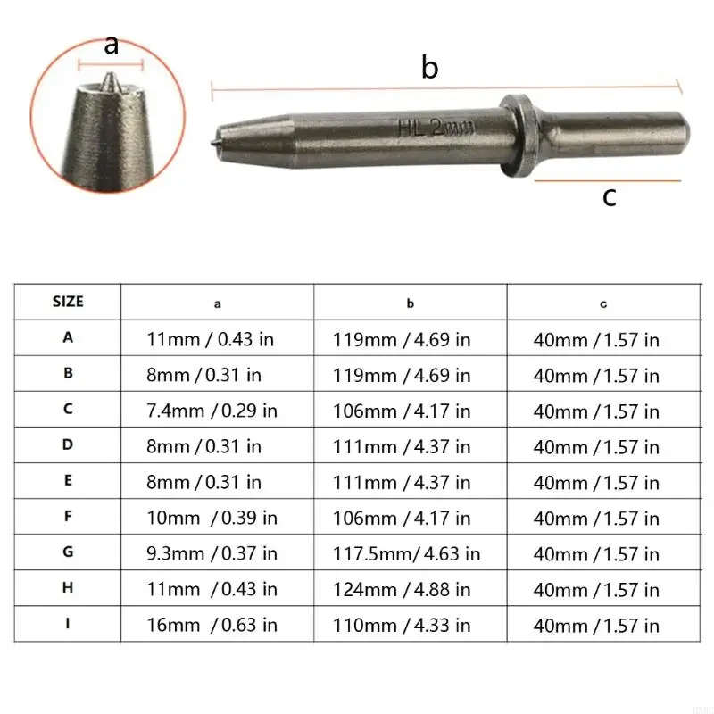 Tête rivet pneumatique en acier allié à haute résistance, résistante à Corrosion pour rivetage efficace dans 2025