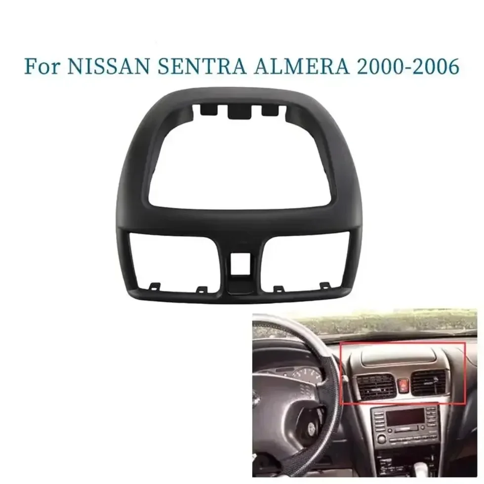 Car POCKET BASE For NISSAN SENTRA, ALMERA 2000-2006 Fascia Radio Panel Dash Kit Facia Console Bezel Adapter Plate Trim Cover