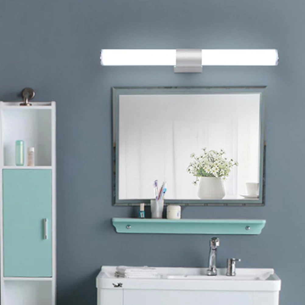 

1pc Led Mirror Front Light Makeup Lamp Wall Mount Bathroom Cabinet Light For Home Hotel Vanity Modern Simple Design Portable