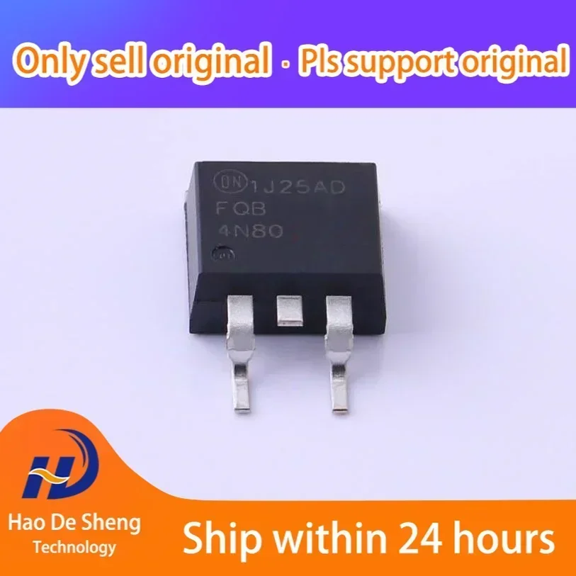 10PCS/LOT  FQB4N80TM TO263 New Original In Stock
