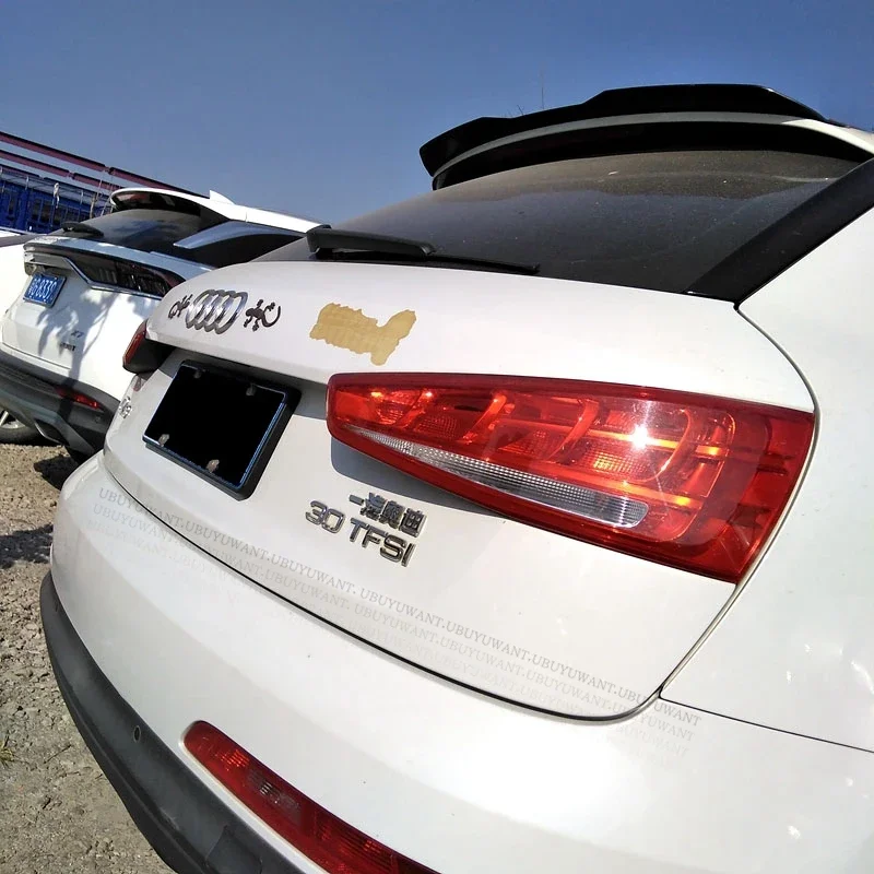 Für Audi Q3 Baujahr 2013-2016 Spoiler aus ABS-Kunststoff im Carbon-Look, Heckklappe, Dach, Heckflügel, Karosserie-Kit-Zubehör – Detail 5