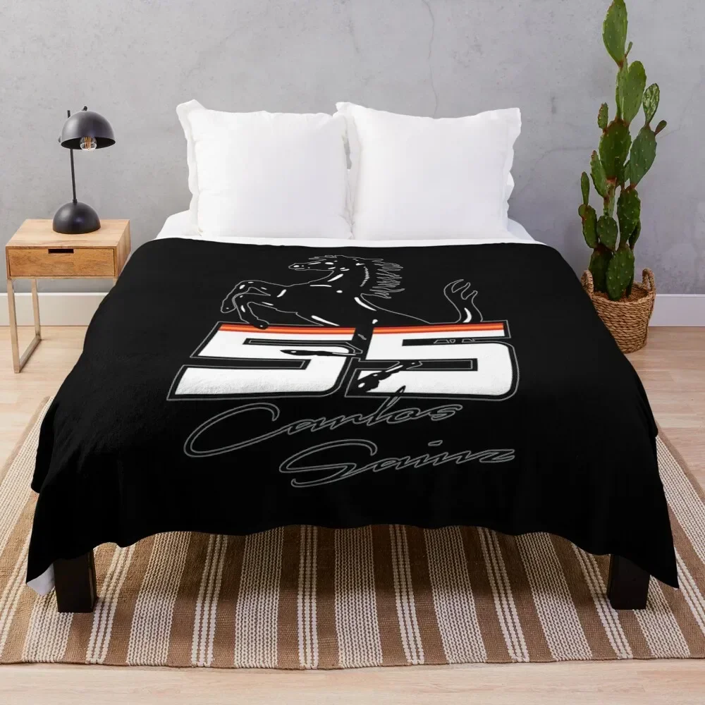 Carlos sainz f-errari T-Shirts Gift For Fans, For Men and Women, Gift Mother Day, Father Day Throw Blanket