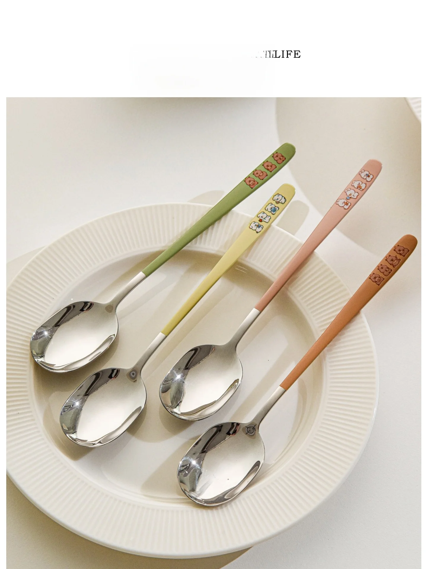 

Tlife Ele Cr Sle Long Handle Stainl Steel 36 Soup Spoon Home Use Practical Dining Utensils Ins Wind an Duo