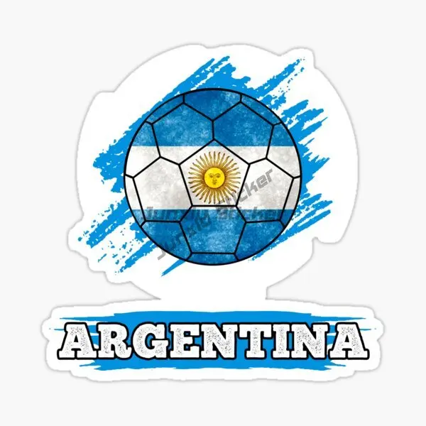 Argentina Football Flag Map Sticker Motorcycle Racing Laptop Helmet Car Decor Car Accessories Vinyl Autohesion Car Sticker - view 3