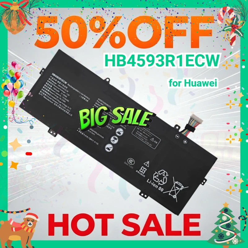 

Battery HB4593R1ECW for Huawei Magicbook14 2019 I7 8550U I5 8250U R5 2500U Matebook 14 2020 X Pro 13.9 MACH-W29C KPRCW10 KPR-W19