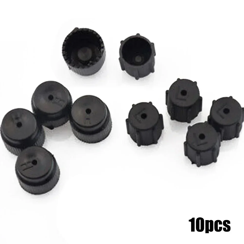 10Pcs/Set R134a Air Conditioning Service AC System Charging Port Cap 5 High/ Low-pressure Car Air Conditioner Cap