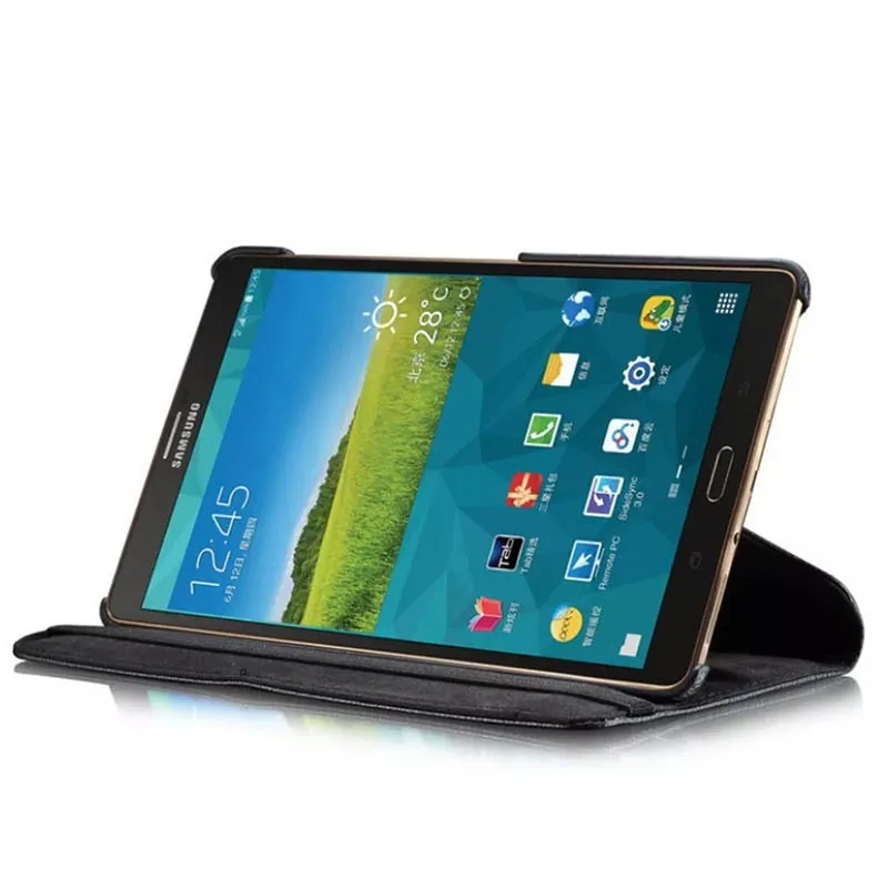 Adequado para Samsung Galaxy Tab S 8.4 T700 T705 tablet capa de couro capa protetora rotativa