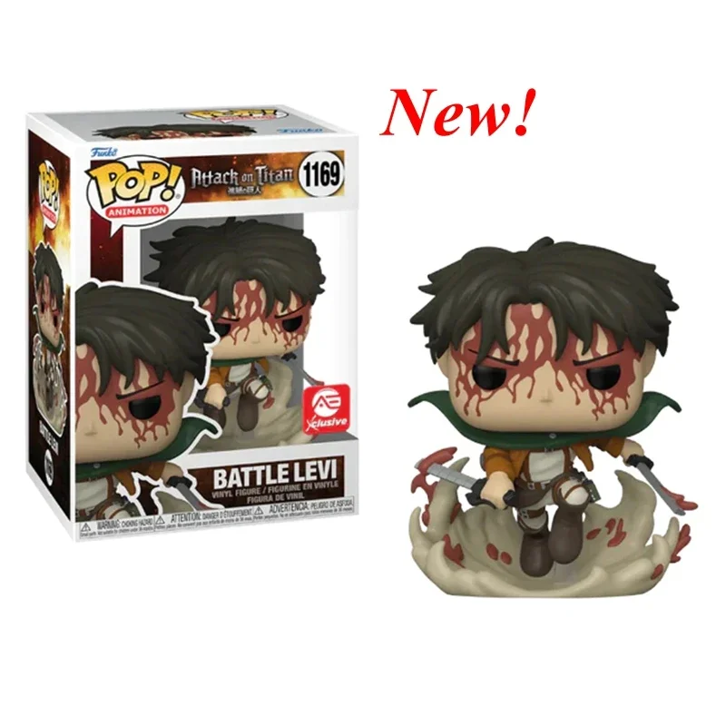 2024 NEWest funko pop Attack On Titan series #1169 Battle Levi Action Figure Toy Collection Gifts