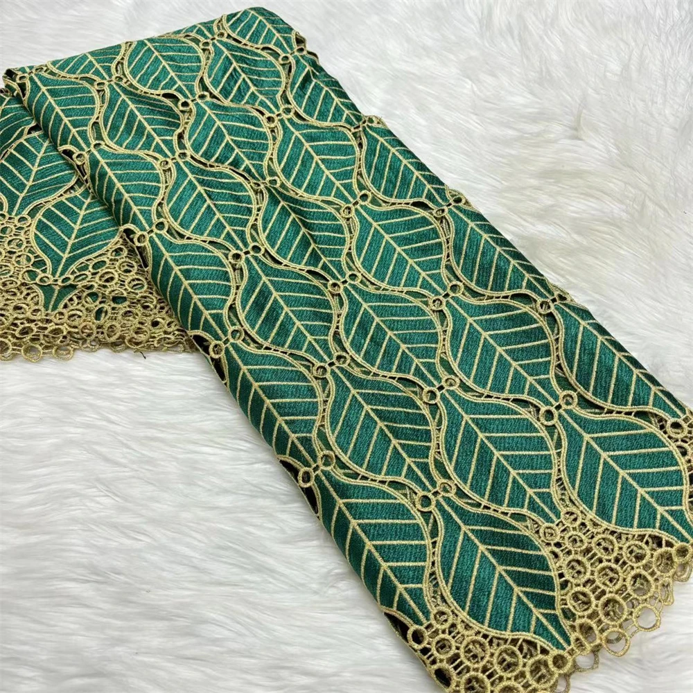 

African Lace High Quality Cord Lace Guipure Fabrics For Women Party Dress 5 Yards Guipure Embroidery Lace Fabric