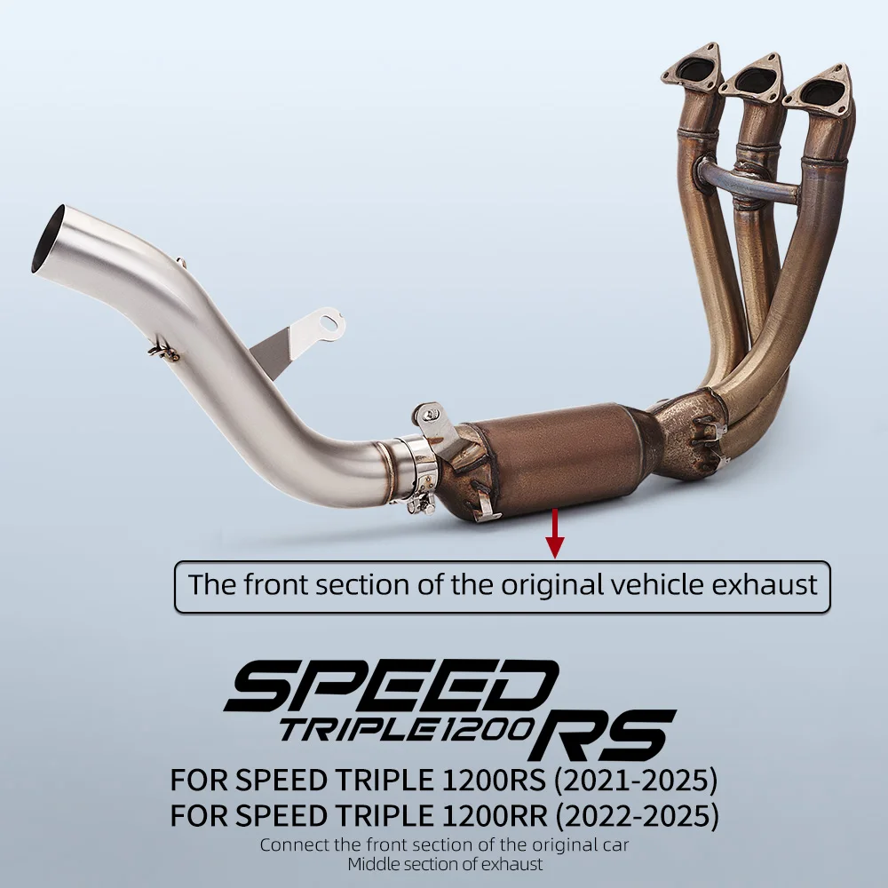 

(2021-2025) For Motorcycles SPEED TRIPLE 1200RS EXHAUST SYSTEM Speed Triple 1200RR