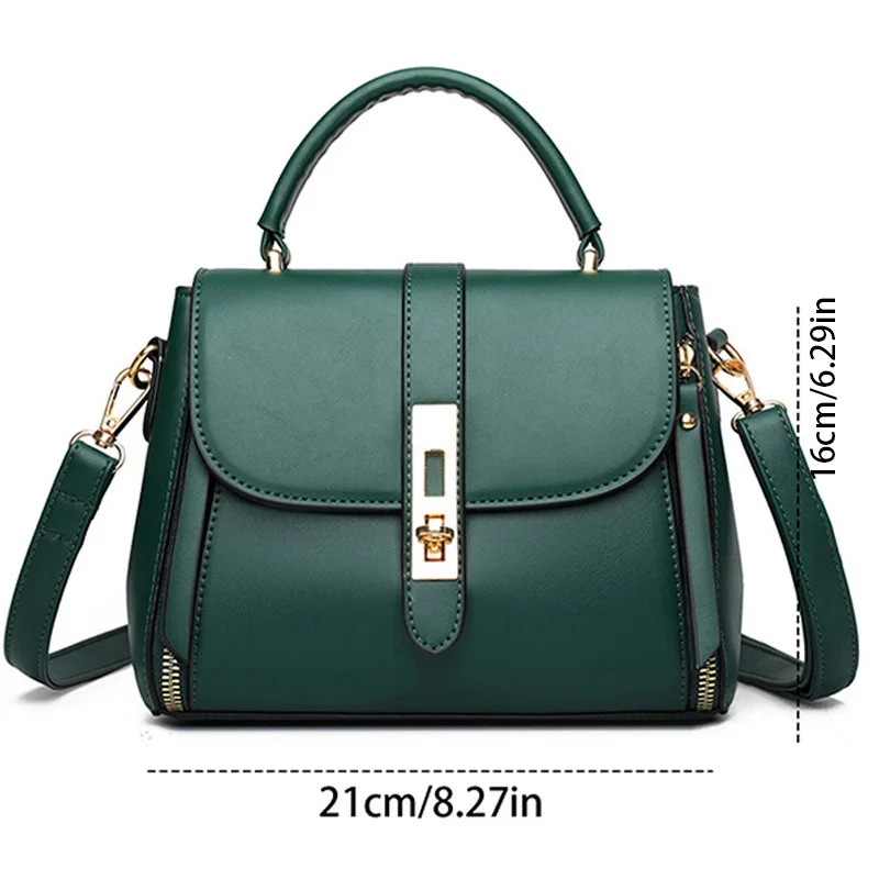 1PC  New Retro Fashion Shoulder Bag Soft Leather Premium Sense Tote Crossbody Bag Ladies Bags