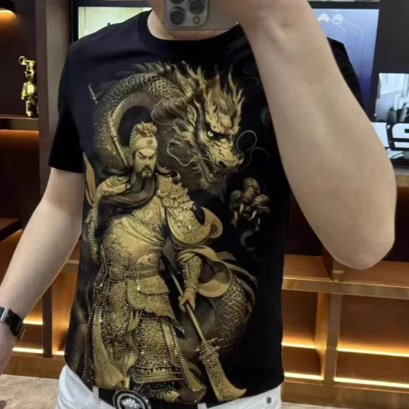 Summer Luxury Short Sleeve Dominant Old Money Style Tee Shirt Homme Social Club Outfits Designer Fashionable Tshirt For Men