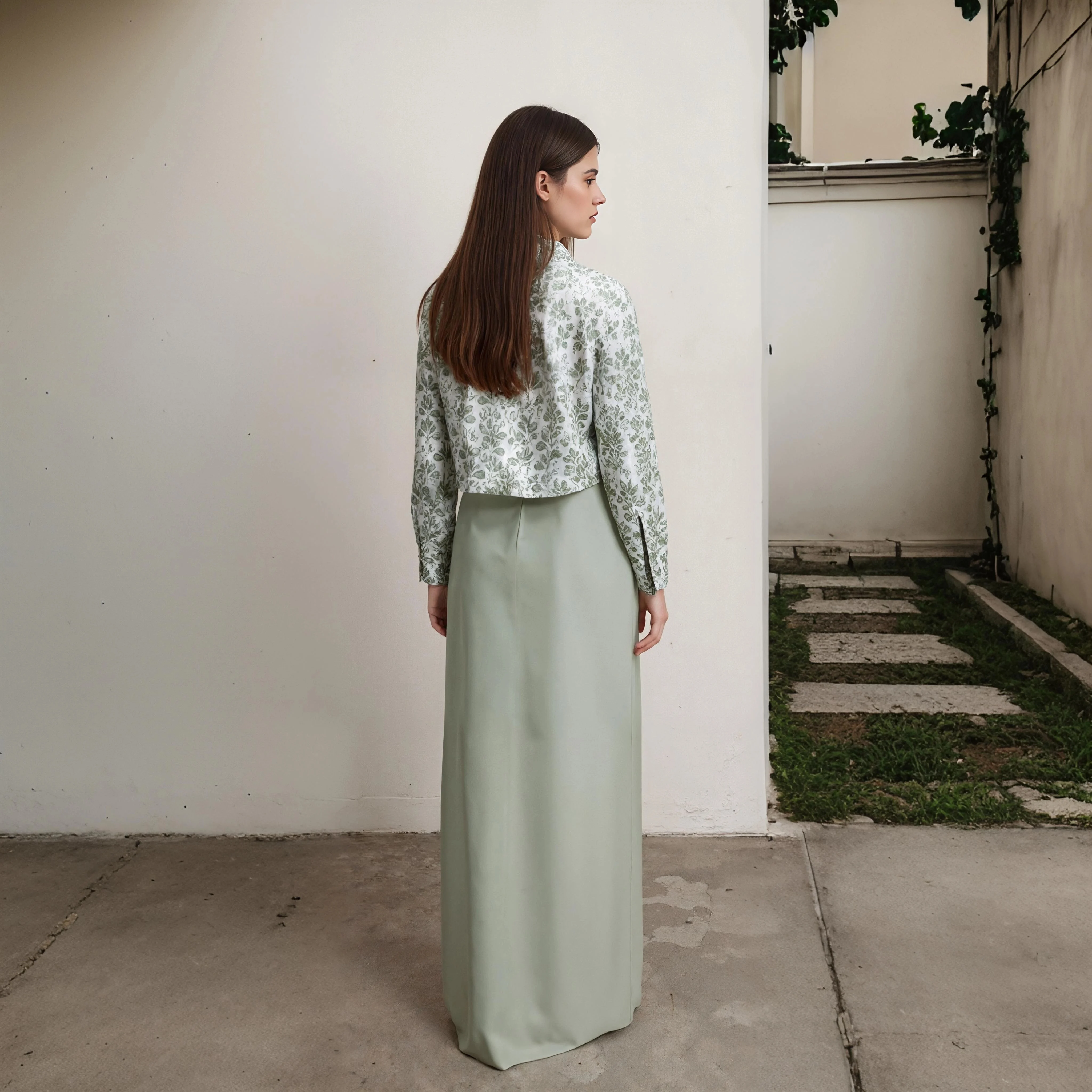 New Autumn Women Linen Shirt and Dress Set Fashion Print with Pocket Top Quality Linen Dress Collection Elegant Lady 2 Piece Set
