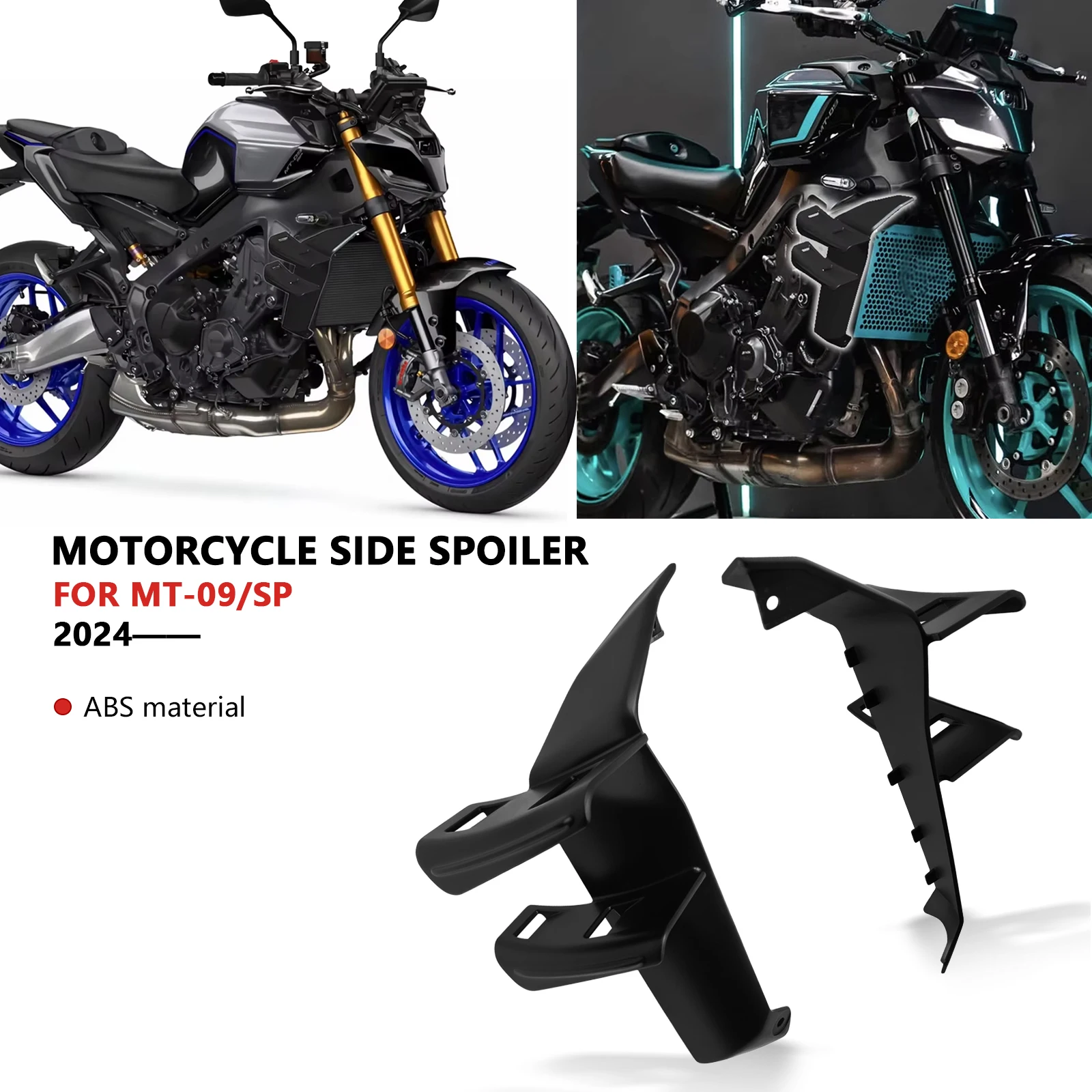 

Для MT09 GP воздушное крыло MT-09 SP MT09 2024 2025 передний спойлер нижний спойлер фланг воздушный нож аэродинамика