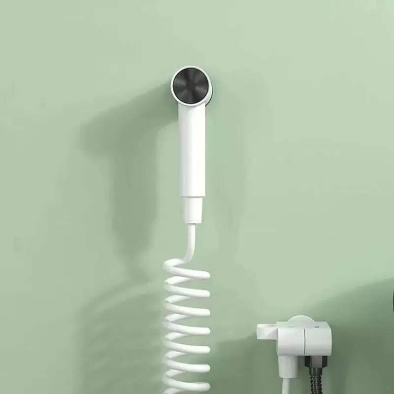Grey/White Toilet Bidet Faucet Set Wall-mounted Sprayer Shower Faucet Nozzle Bathroom Toilet Flusher Bathe Clean Washer Tap