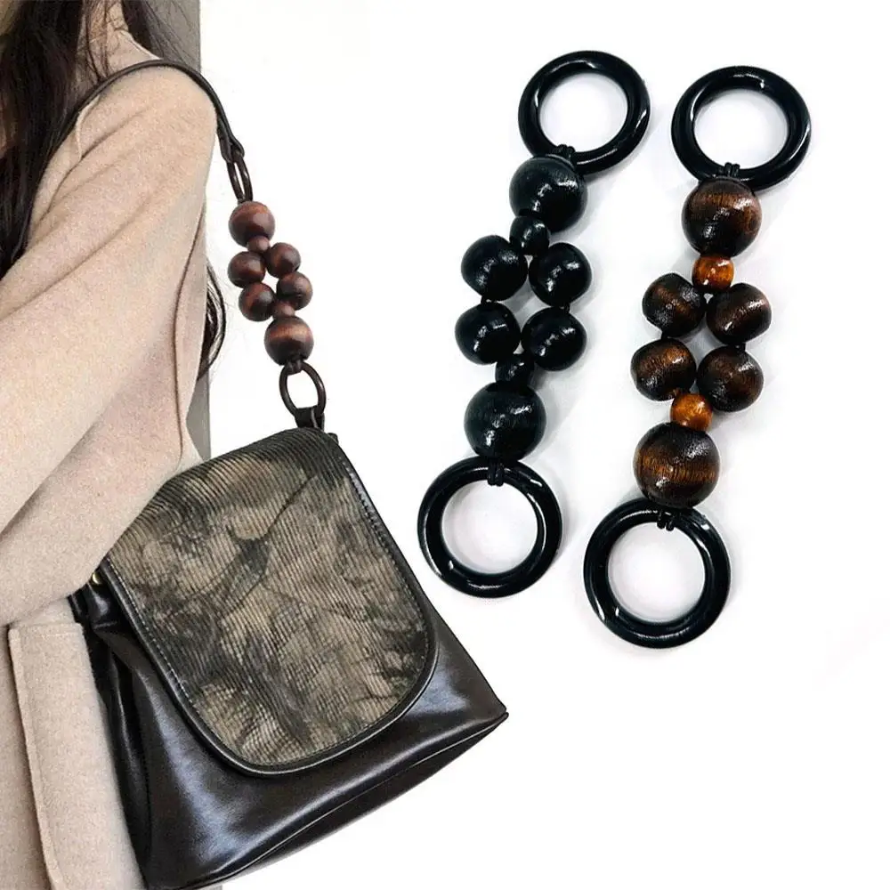 

Подвесная цепочка с пряжкой, красочное удлинение для сумки, декор, милые аксессуары для сумок, милая декоративная цепочка, принадлежности из деревянных бусин, изысканная цепочка