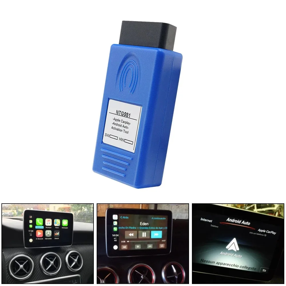 Car OBD Android Auto Activation Tool Unlimited Use CarPlay Detector for NTG5S1 for Merceccies Bemz Simple Safe Perfect Working