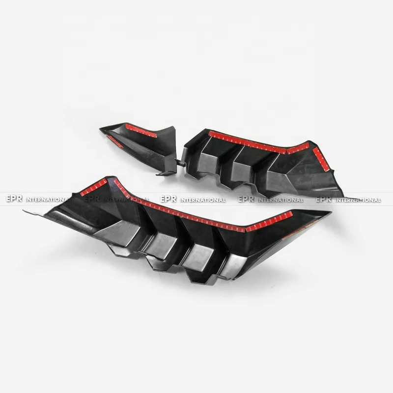 

For Honda 17 Onwards 10th Civic Type R FK8 M Type Rear Under Spoiler Front Lip Rear Diffuse (USA Warehouse Including Shipping )